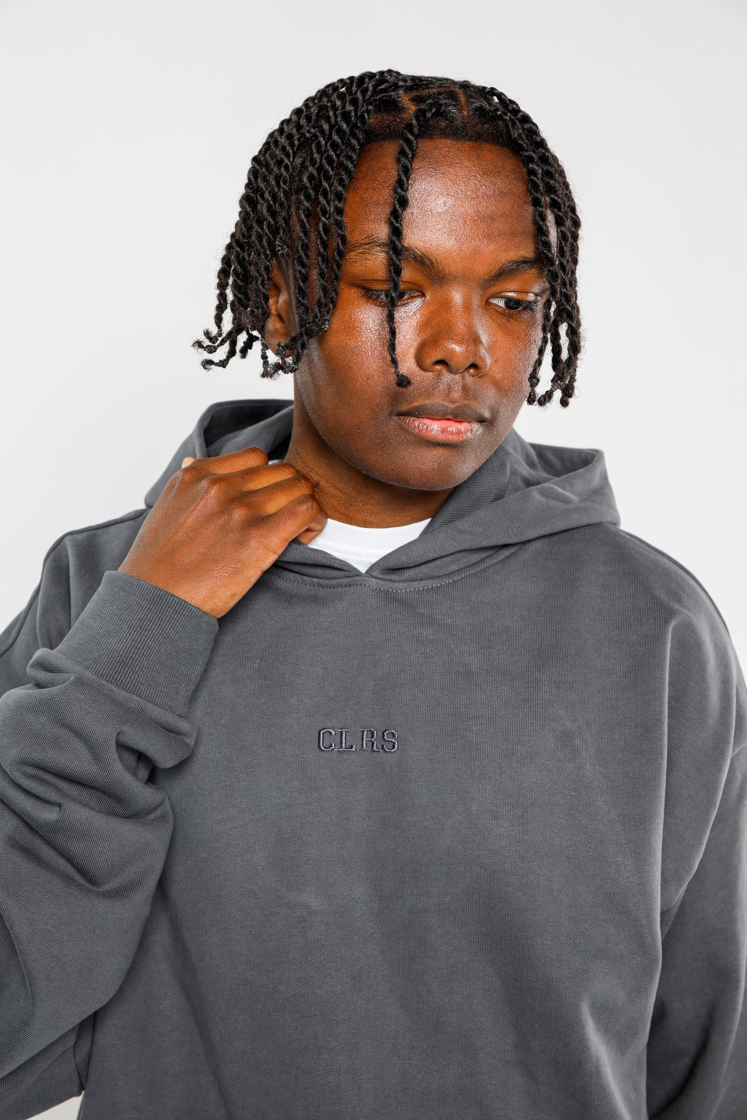 CLRS HOODIE OVERSIZED BOXY FIT  DARK GRAY